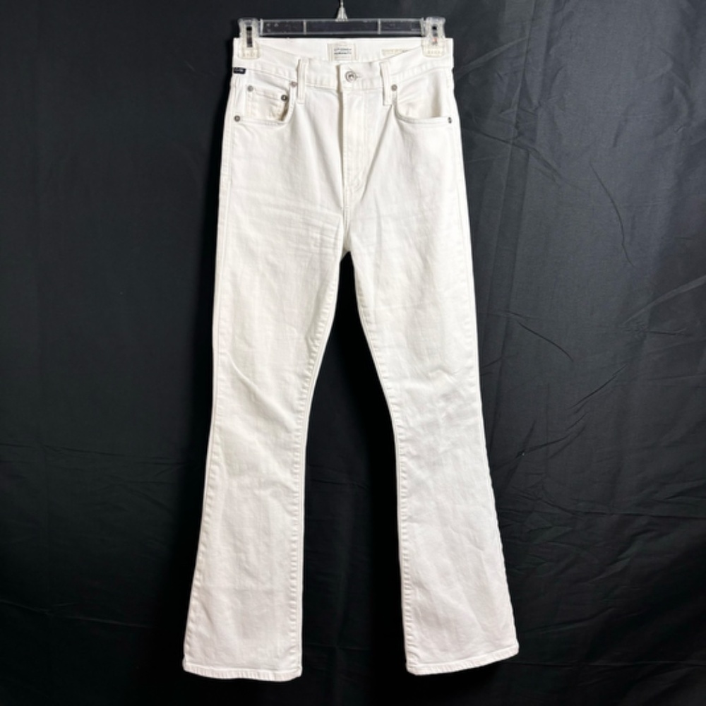 Citizens Of Humanity Lilah White Jeans Size 24x29 Slim Bootcut flared - Picture 6 of 13